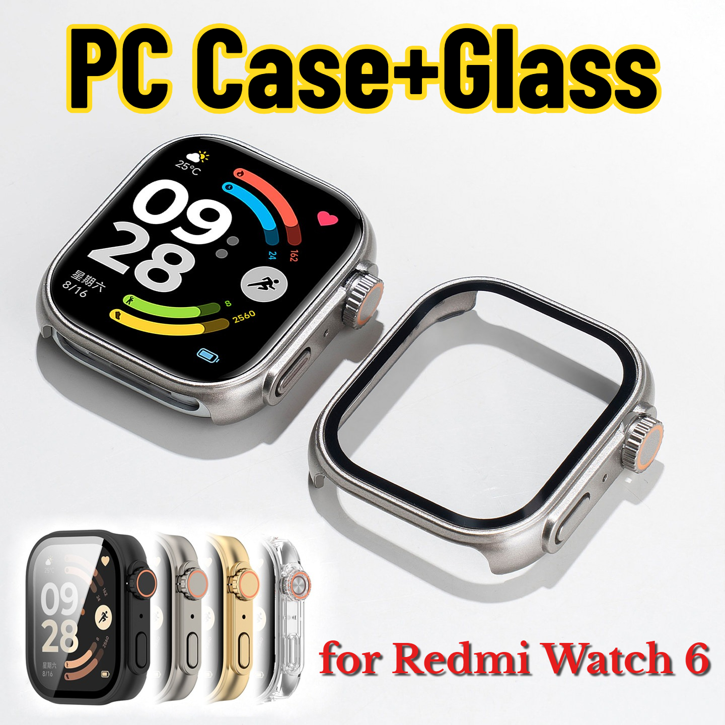 Watch Redmi - PC Case+Glass for Xiaomi Redmi Watch