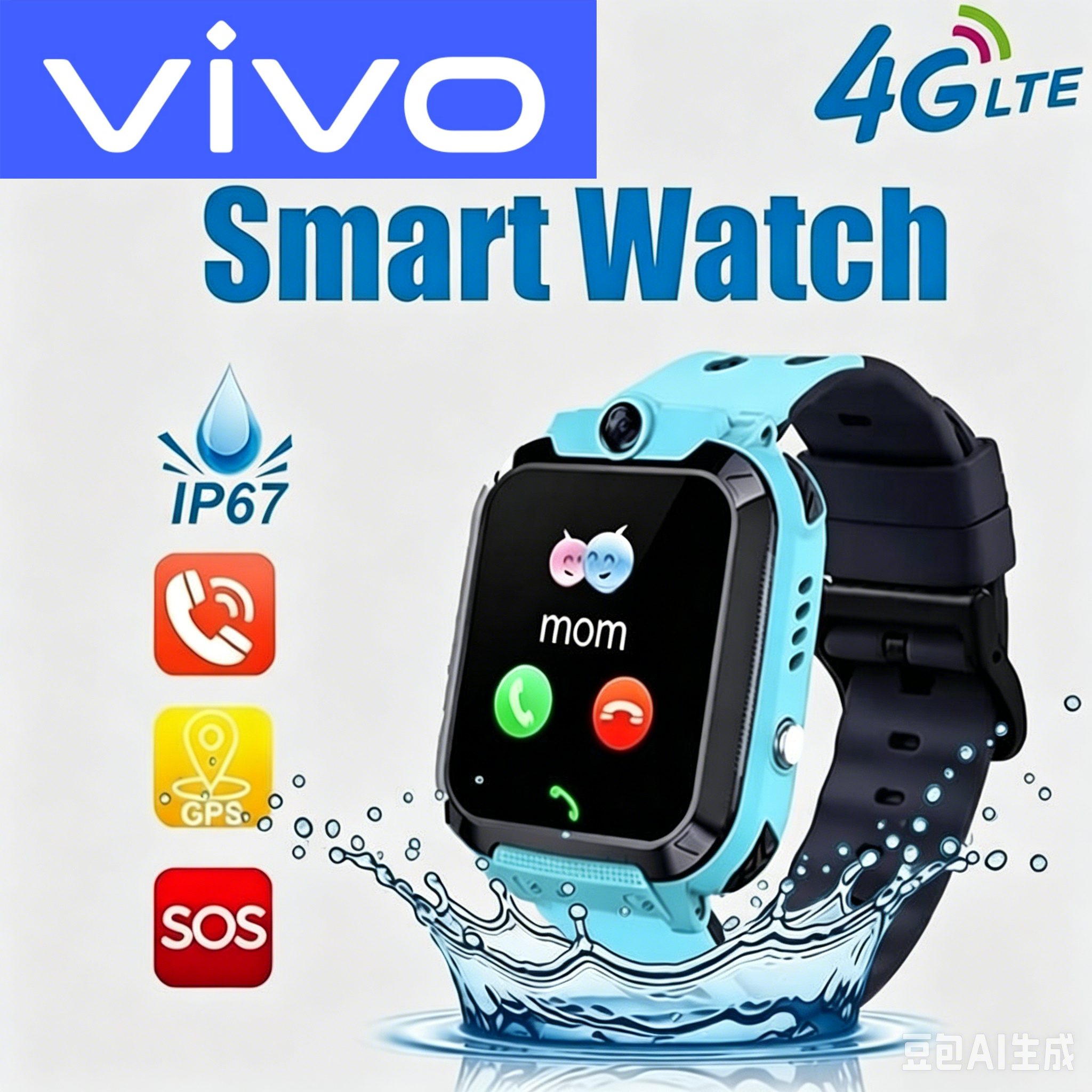 Smartwatch Watches For Kid Girl - VIVO 4G Kids Smart Watch SOS