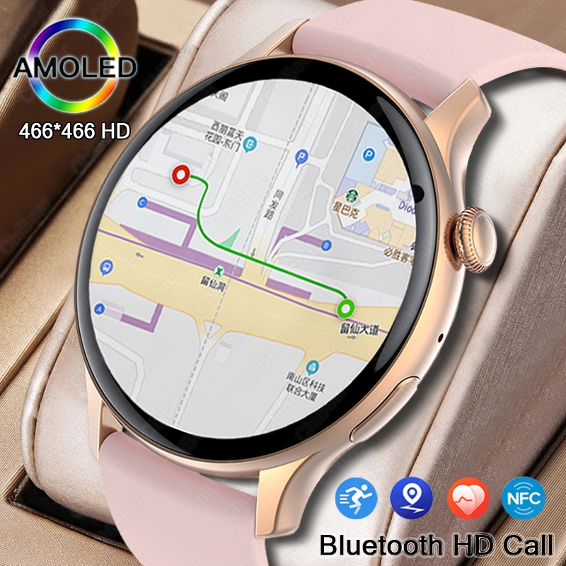 Smartwatch Angelo Watches - For IOS Android Real AMOLED Smart