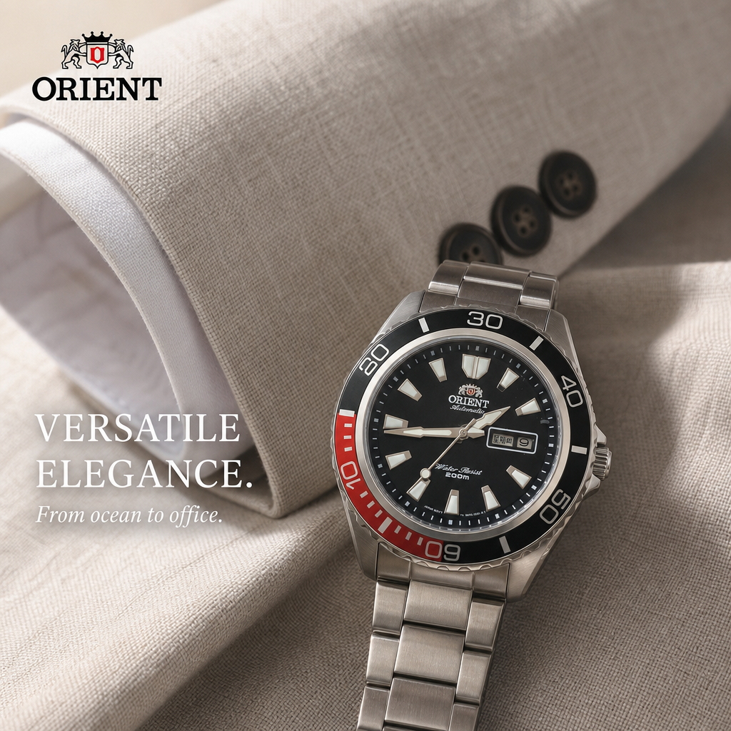 Watch Winder Single - Orient 200M Waterproof Diving Watch Men