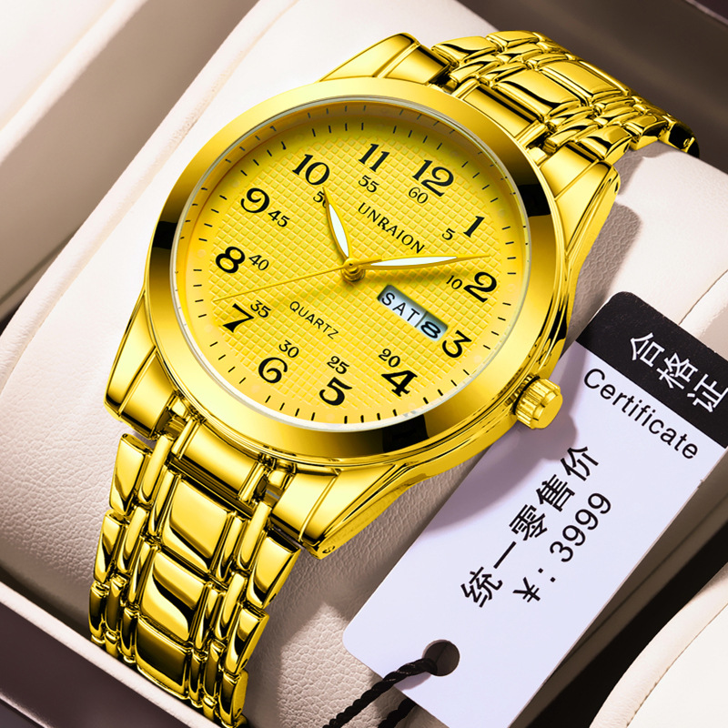 Watch Winder Single - Men's Watch Waterproof Double Calendar Luminous