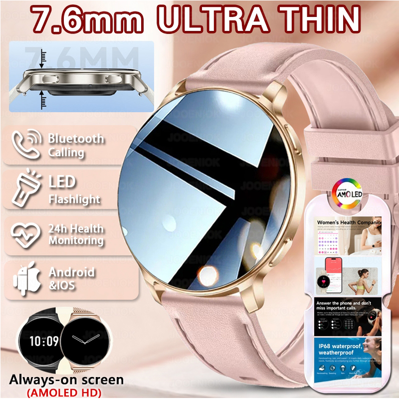Smartwatch Angelo Watches - 2026New 7.6mm Ultra-Slim Women Smartwatch AMOLED
