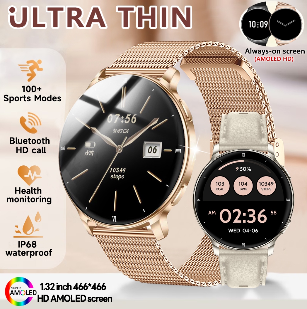 Smartwatch Angelo Watches - 2026New True AMOLED Smart Watch Women