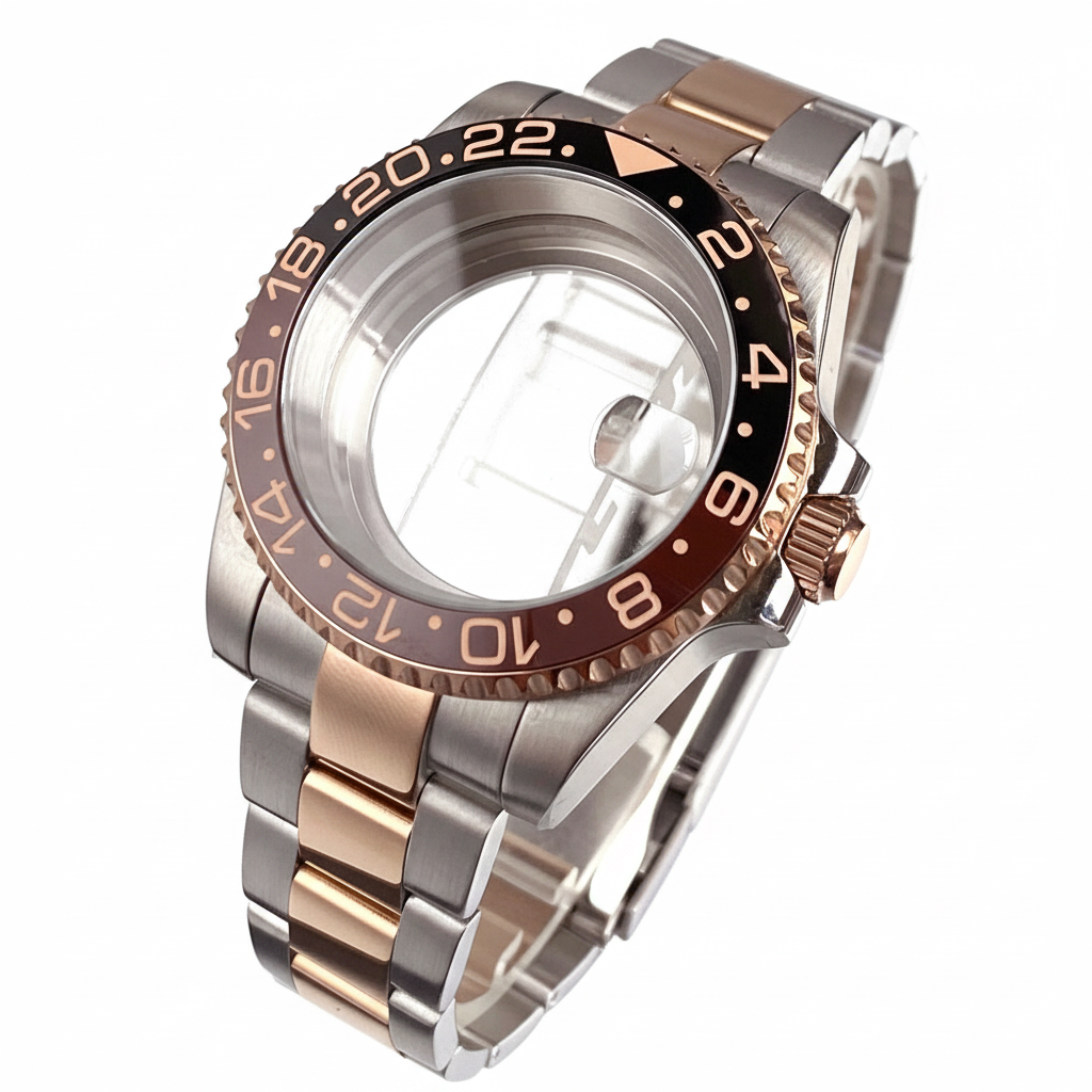Watch Bezel Insert - 40mm Rootbeer Ceramic Bezel Sapphire Glass