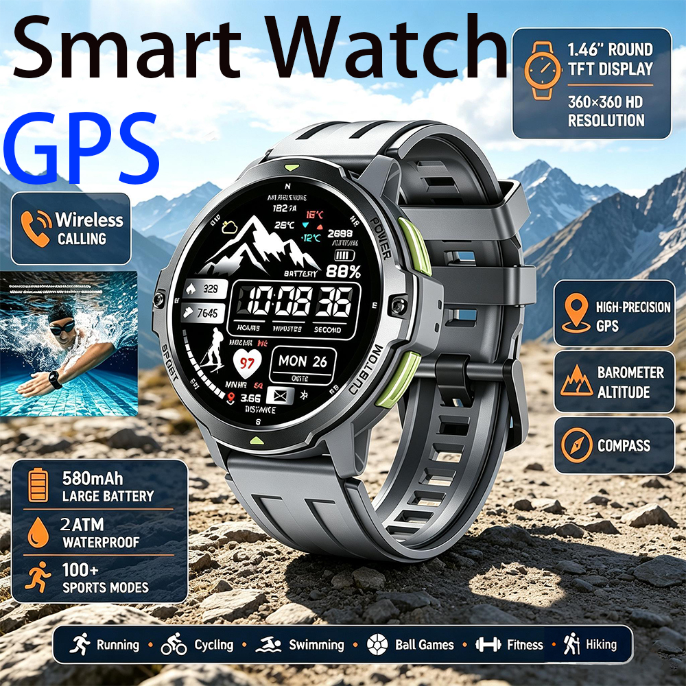 NEW 6-Axis Gyroscope Military  - Smartwatch Timex Watches For Men recension och pris