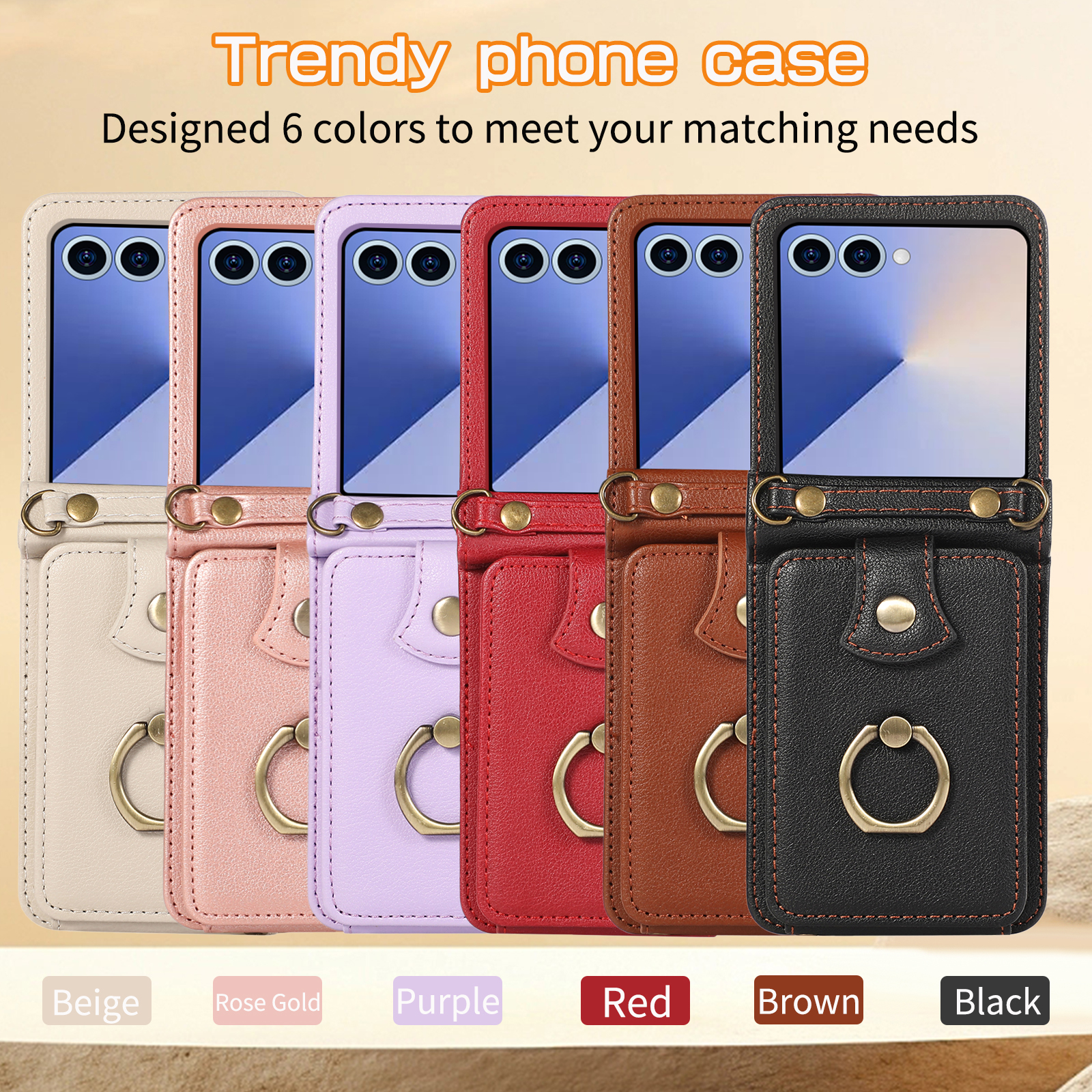 Leather Wallet Phone Case for  - Samsung Galaxy Strap recension och pris