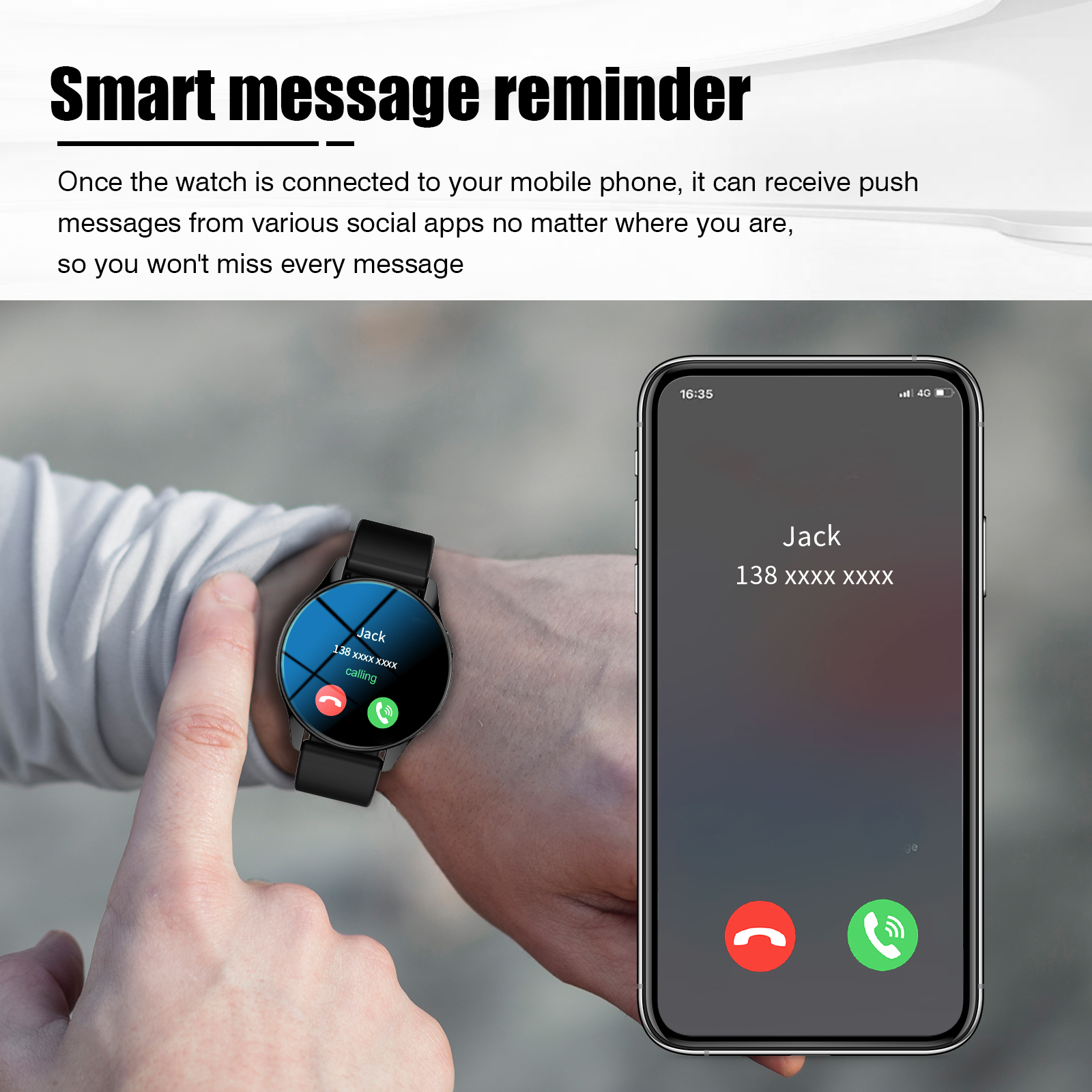 Smart Watch, Wireless Call/Dia - Smartwatch Angelo Watches recension och pris
