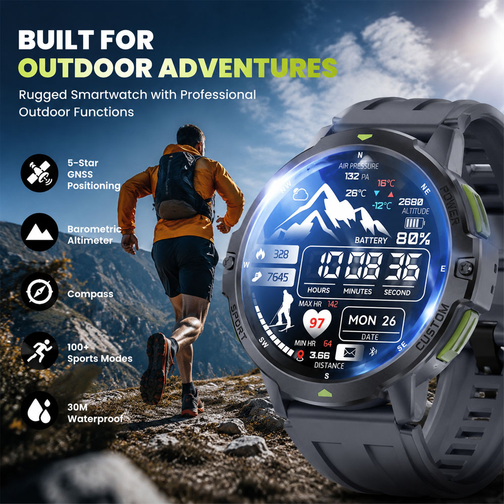 2026 NEW Military GPS Smartwat - Smartwatch Timex Watches For Men recension och pris