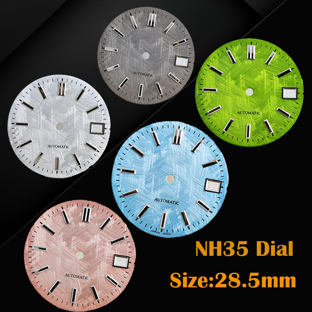 NH35 Dial 28.5mm meteorite whi - Luminous Dial Face recension och pris