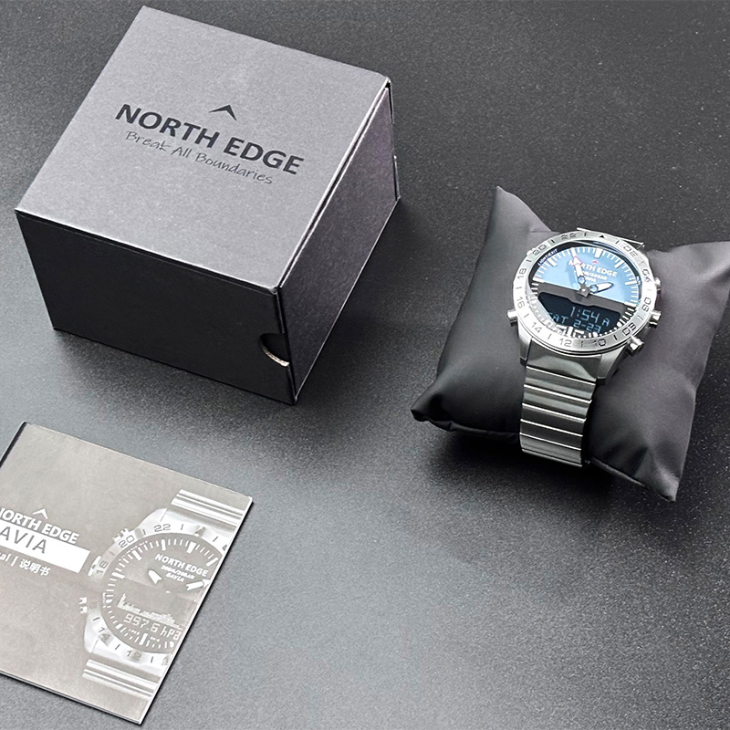 NORTH EDGE Mens Dive Watch Mil - Smartwatch Watches For Men Digital recension och pris