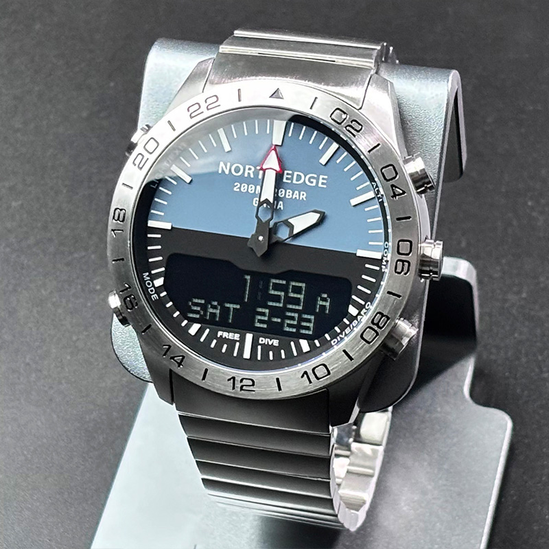 NORTH EDGE Mens Dive Watch Mil - Smartwatch Watches For Men Digital recension och pris