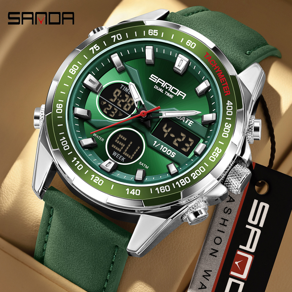 SANDA Luxury Chronograph Men W - Smartwatch Watches For Men Digital recension och pris