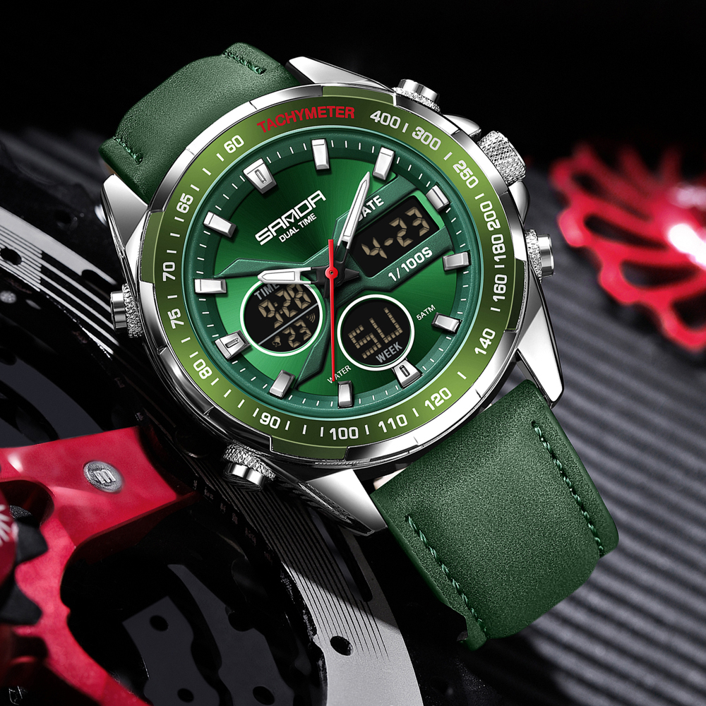 SANDA Luxury Chronograph Men W - Smartwatch Watches For Men Digital recension och pris