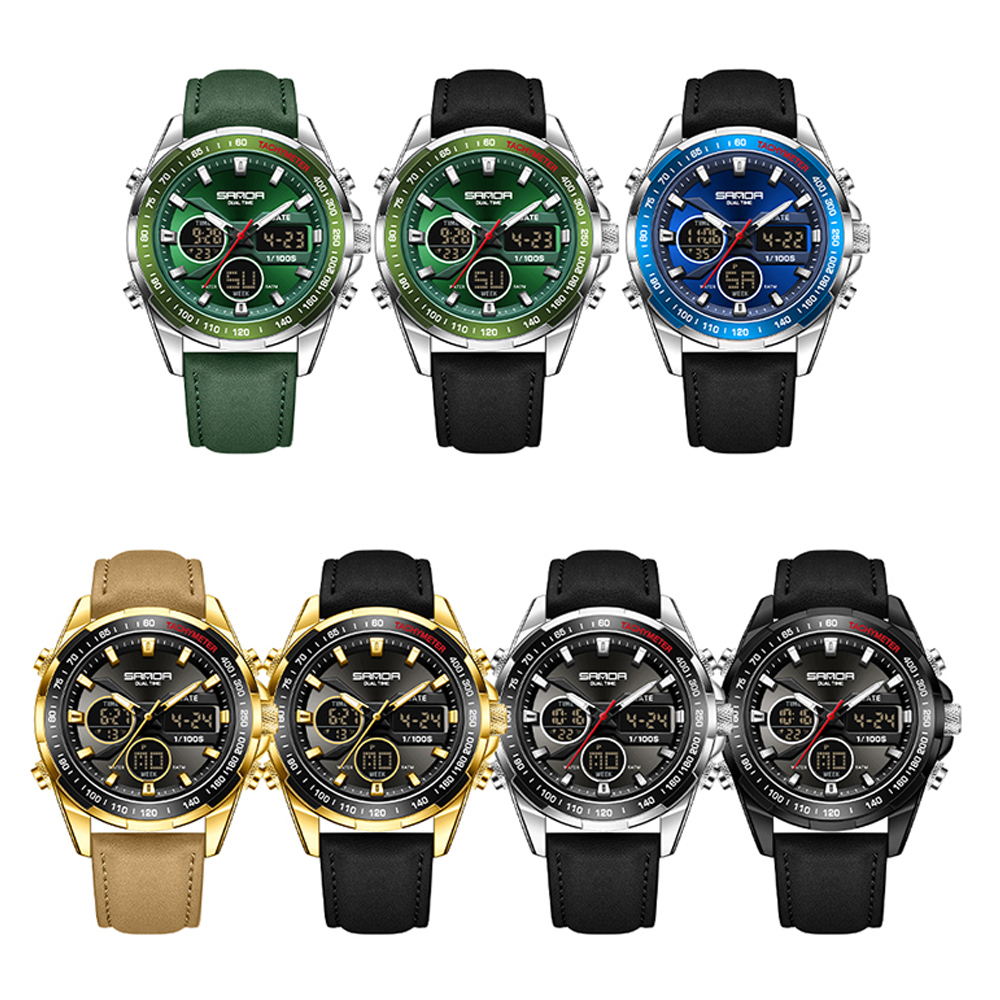SANDA Luxury Chronograph Men W - Smartwatch Watches For Men Digital recension och pris