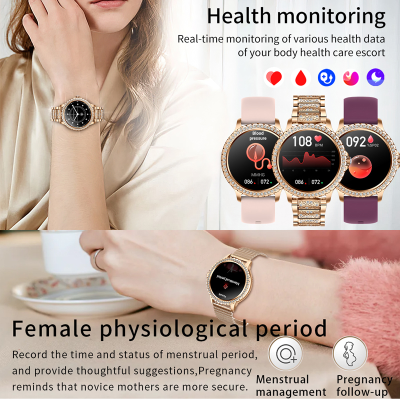 2026 New Fashion Women Diamond - Smartwatch Angelo Watches recension och pris