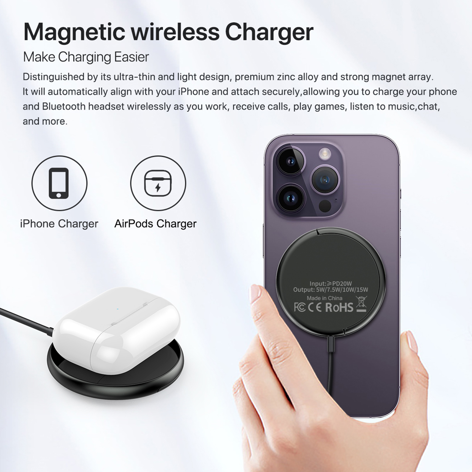 15w Maxsafe Wireless Pad Fast  - Watch Watch Xs recension och pris