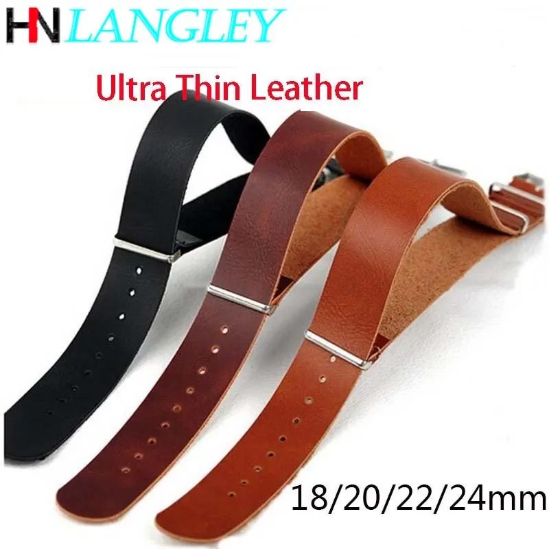 Ultra Thin Leather Watch Band  - Watch Winder Single recension och pris
