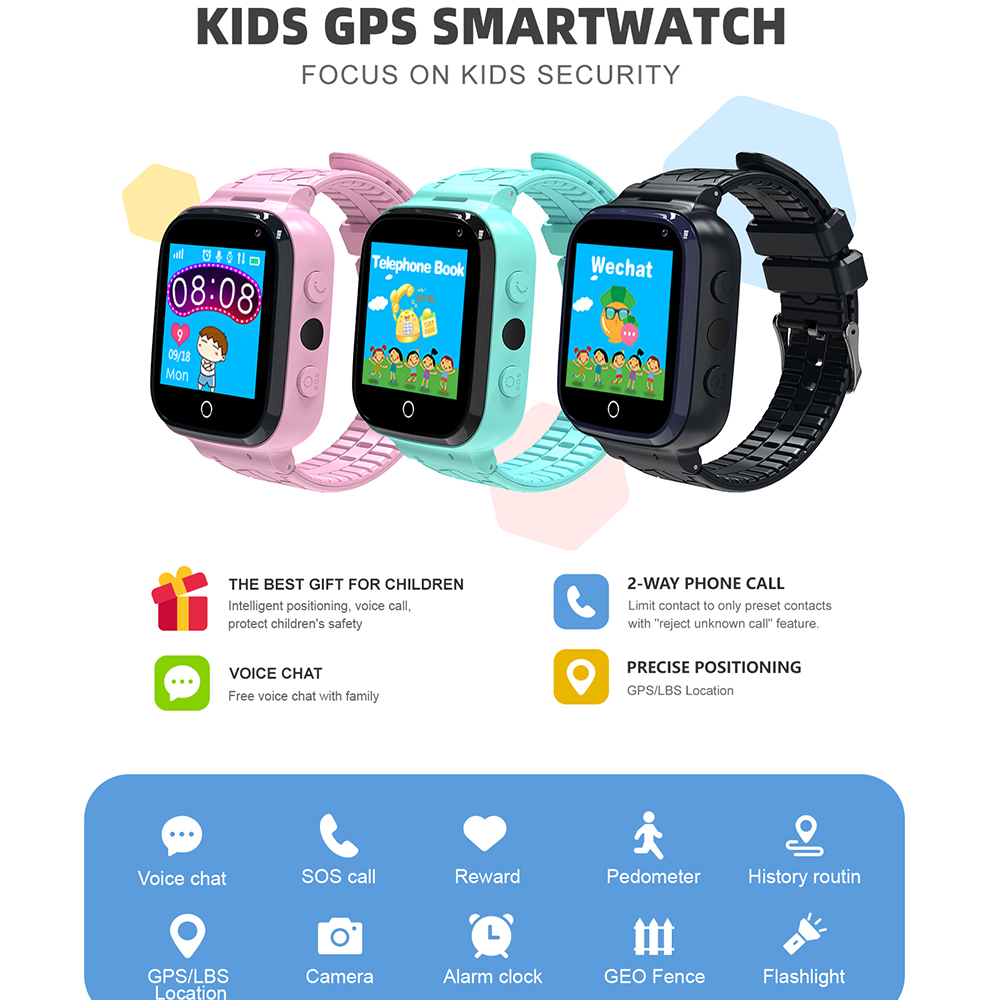 New Kids Smart Watch GPS Track - Smartwatch Watches For Kids With Gps recension och pris
