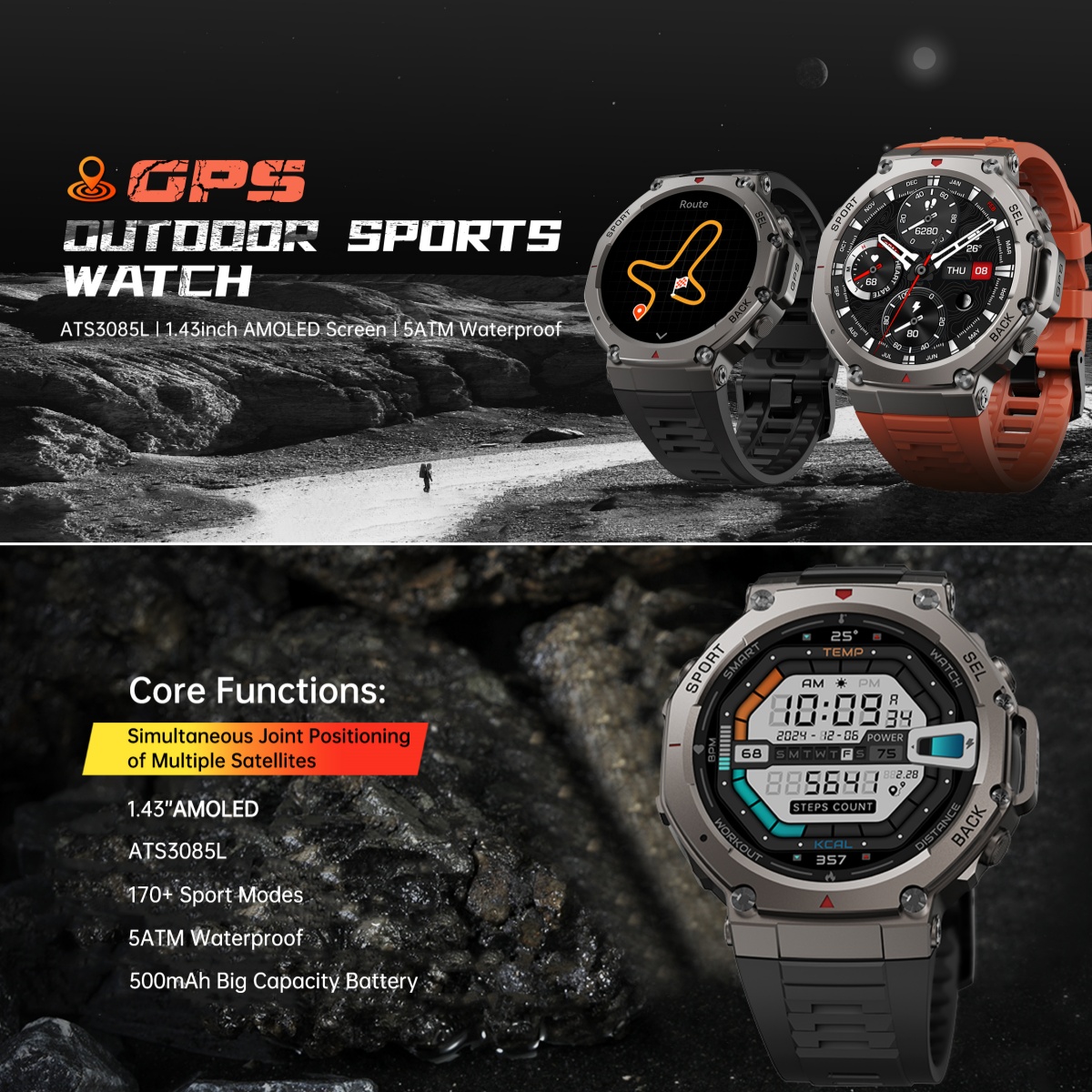 2025 New Military Smart Watch  - Watch Vs Smartwatch recension och pris