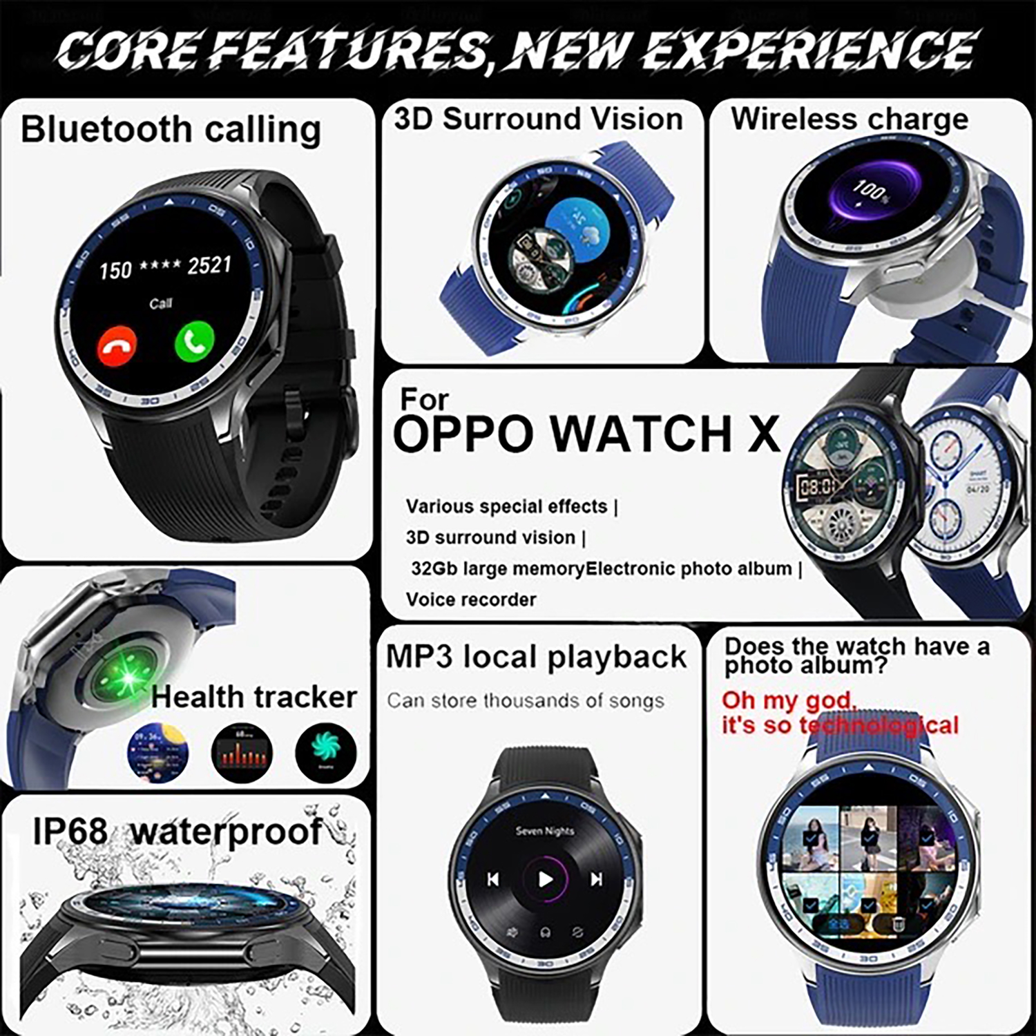 New Smart Watch DT Watch X 32G - Smartwatch Timex Watches For Men recension och pris