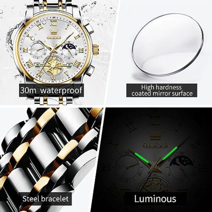 OLEVS Watches Men Waterproof L - Smartwatch Watches For Men Digital recension och pris