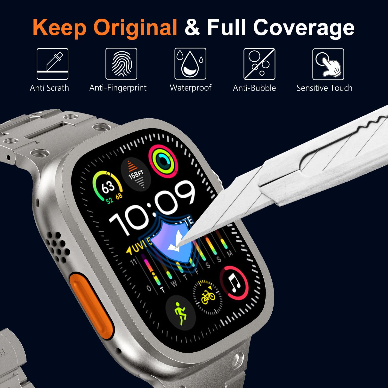 Tempered Glass for Apple Watch - Smartwatch Apple Watches For Men recension och pris