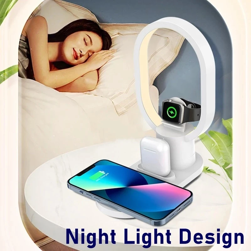 4in1 Night Light Wireless Char - Watch Watch Xs recension och pris