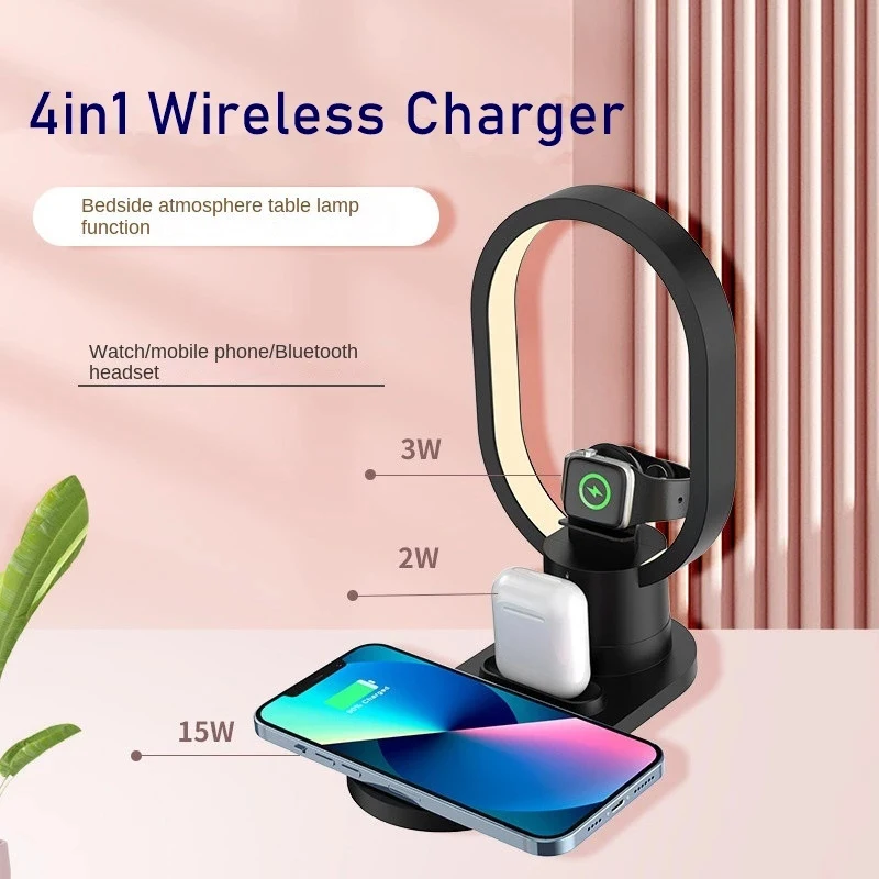 4in1 Night Light Wireless Char - Watch Watch Xs recension och pris