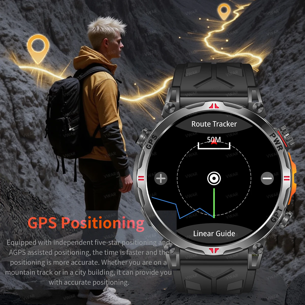 2025 New VWAR Air5 Ultra GPS S - Watch Vs Smartwatch recension och pris