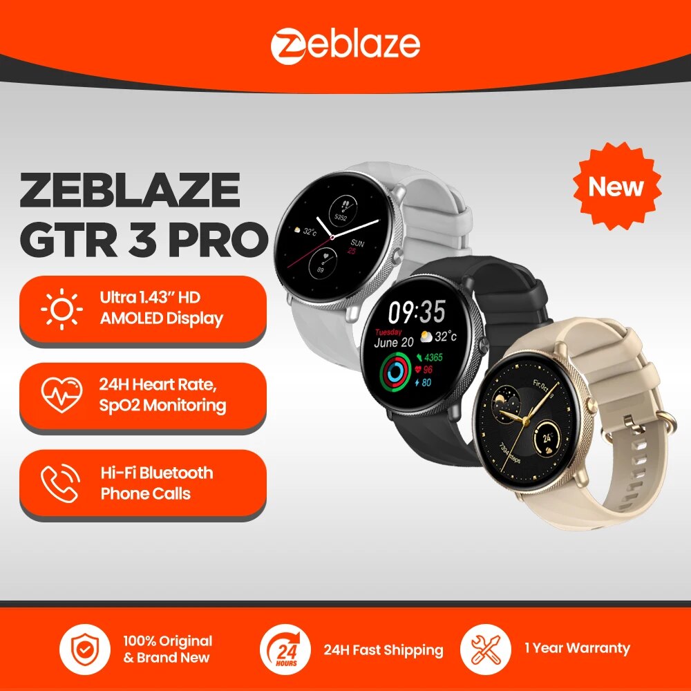 Zeblaze GTR 3 Pro Voice Callin - Smartwatch Angelo Watches recension och pris