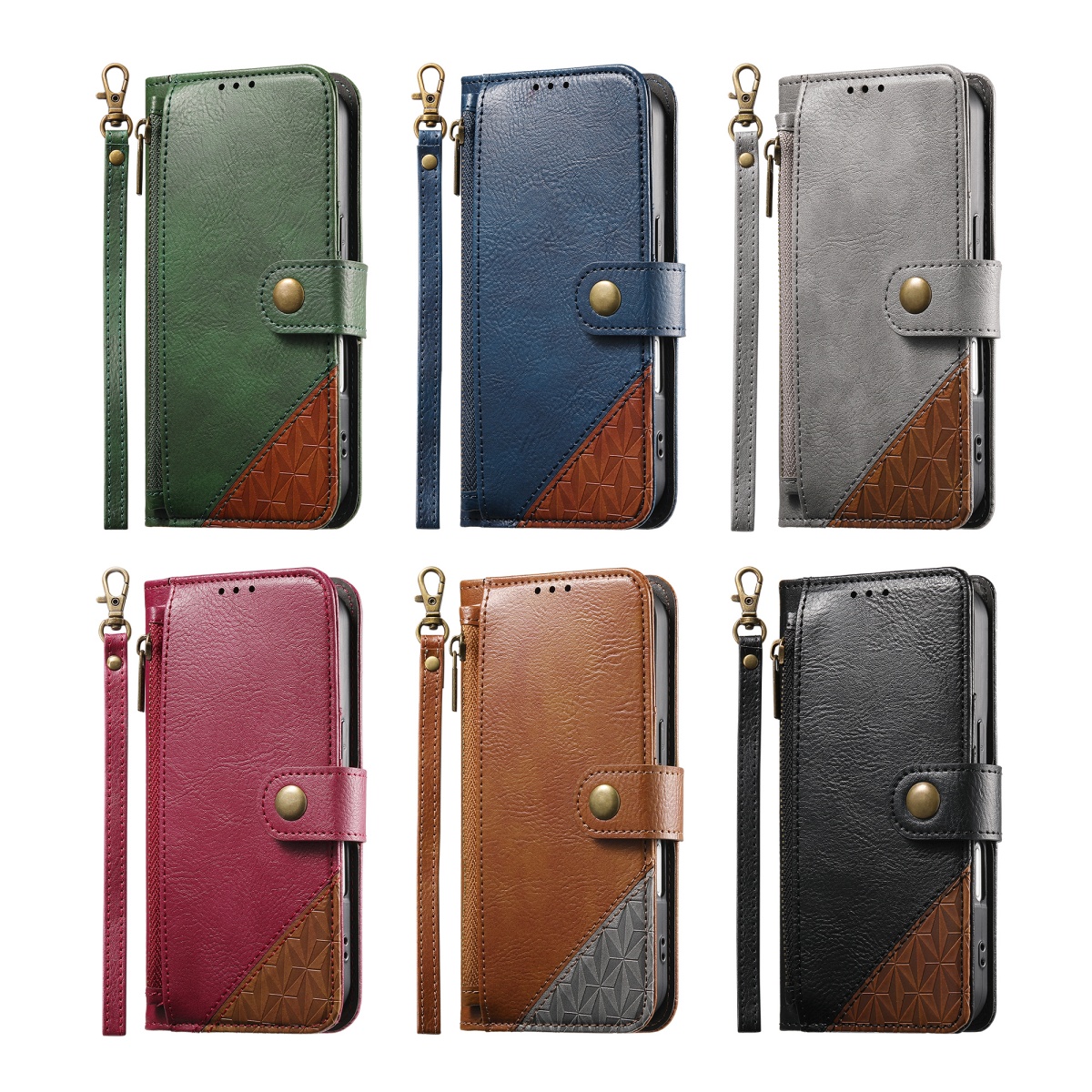 PU Leather Zipper Wrist Strap  - Samsung Galaxy Strap recension och pris