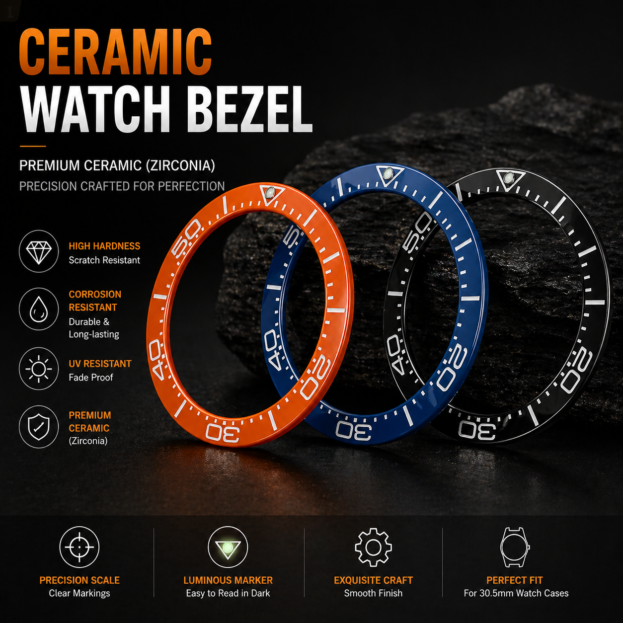 New Seagull SEA600m Style 38mm - Watch Bezel Insert recension och pris