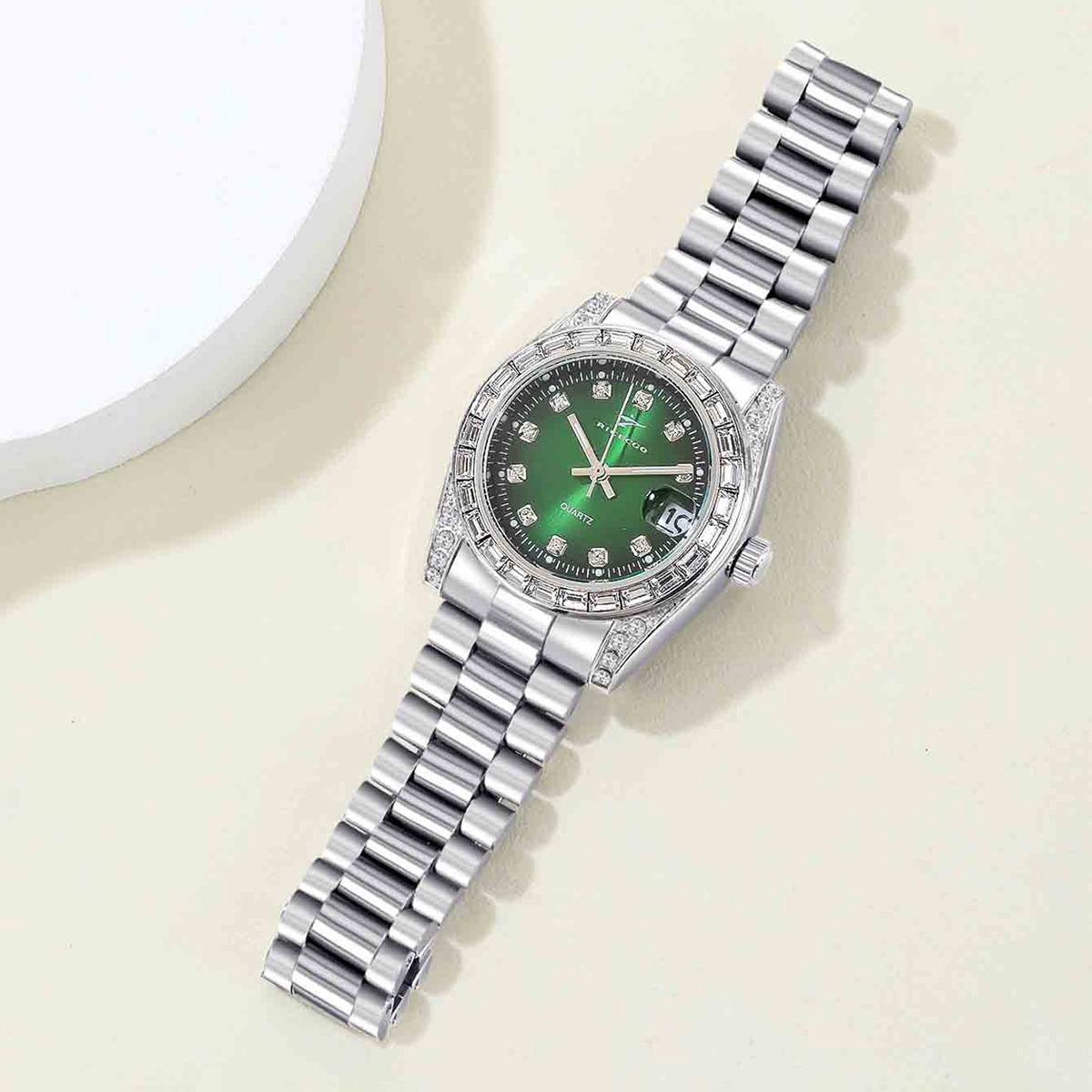 Classic green dial studded dia - Watch Bezel Insert recension och pris