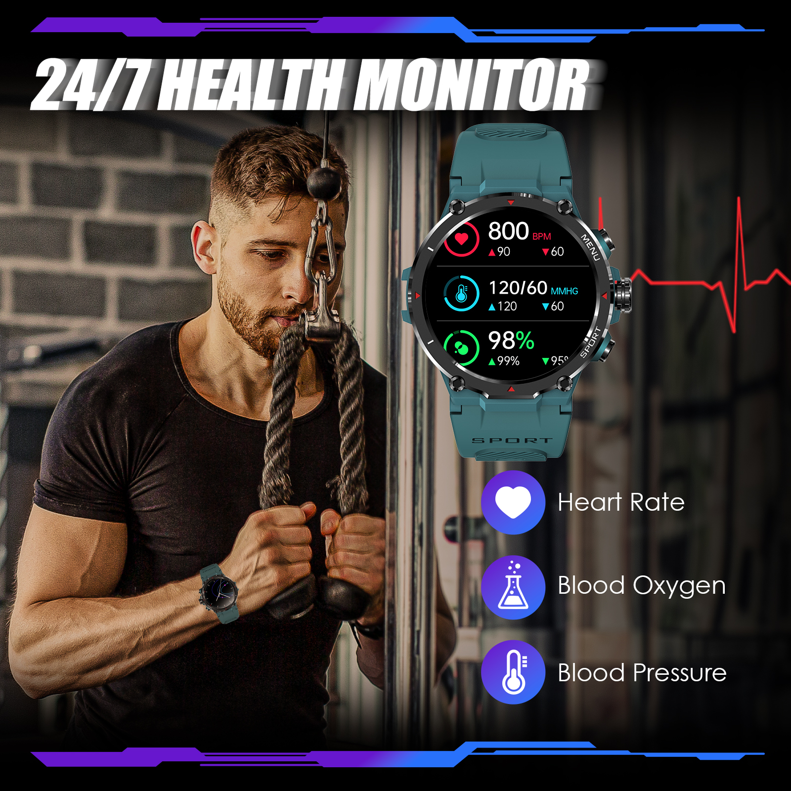 EIGIIS Military Smart Watch fo - Watch Smart Smartwatch recension och pris