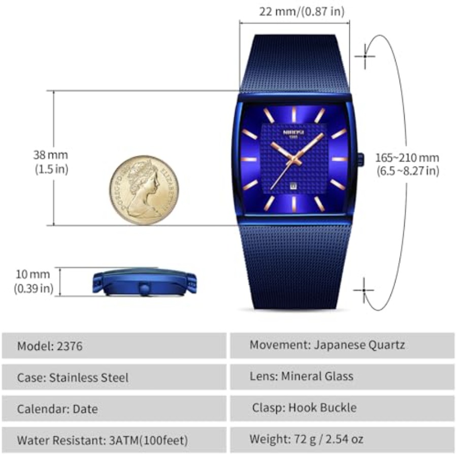 Men Watches Square Analog Quar - Smartwatch Watches For Men Digital recension och pris