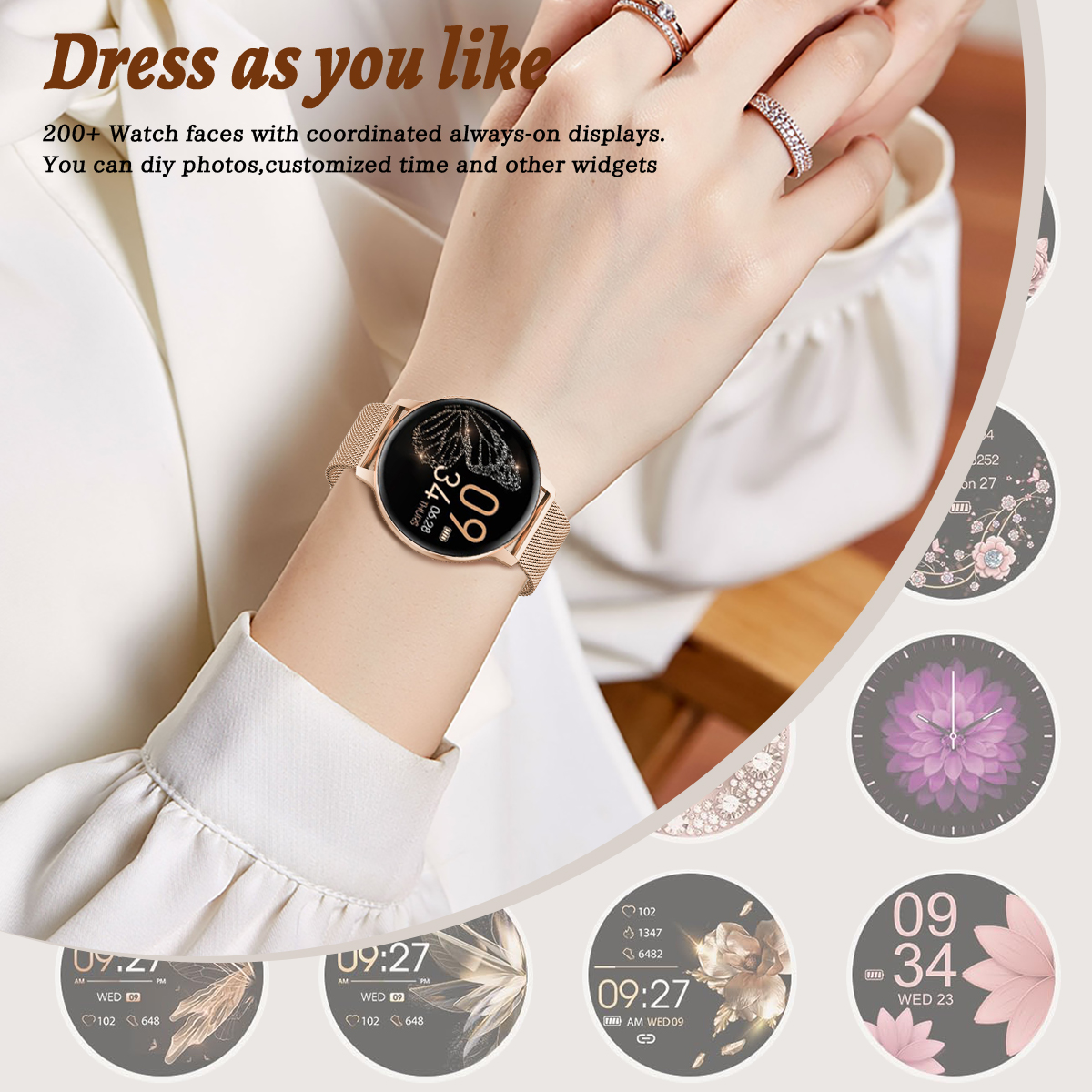 LIGE Bluetooth Call Smart Watc - Smartwatch Angelo Watches recension och pris