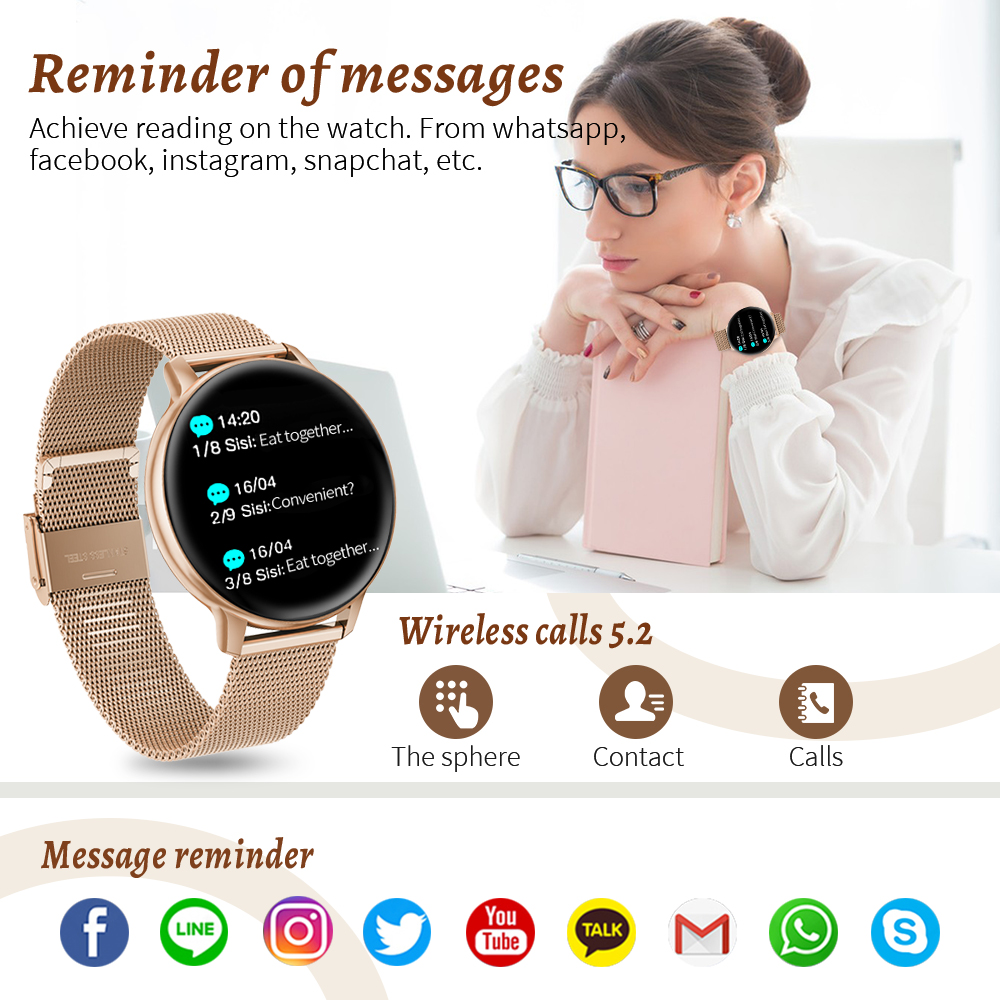 LIGE Bluetooth Call Smart Watc - Smartwatch Angelo Watches recension och pris