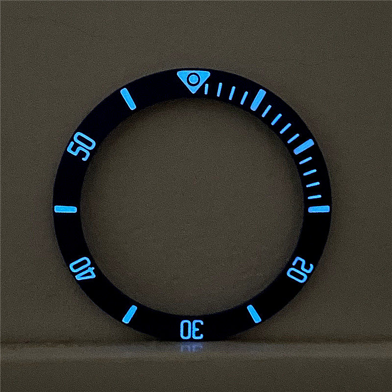 Luxury 40mm Matte Black Blue C - Watch Bezel Insert recension och pris