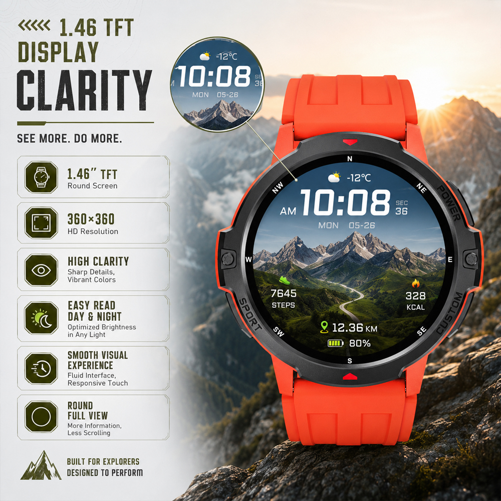 2026 NEW 1.46 Inches Military  - Smartwatch Timex Watches For Men recension och pris