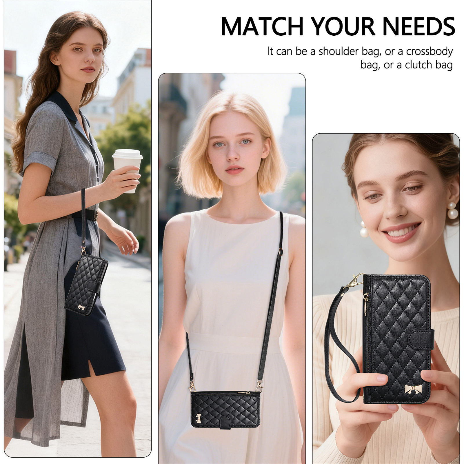 PU Leather Zipper Crossbody Wr - Samsung Galaxy Strap recension och pris