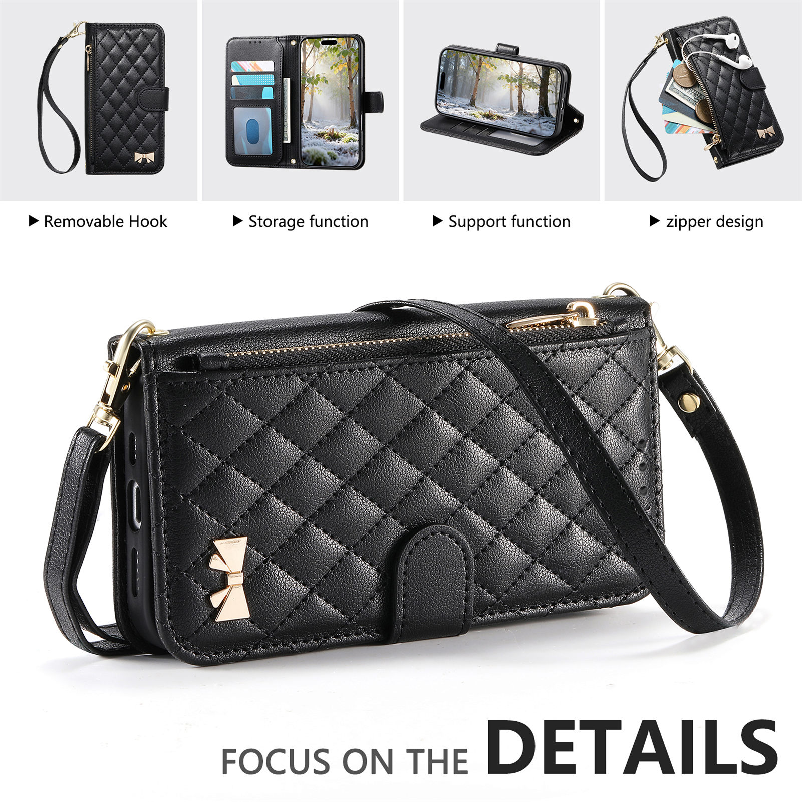 PU Leather Zipper Crossbody Wr - Samsung Galaxy Strap recension och pris