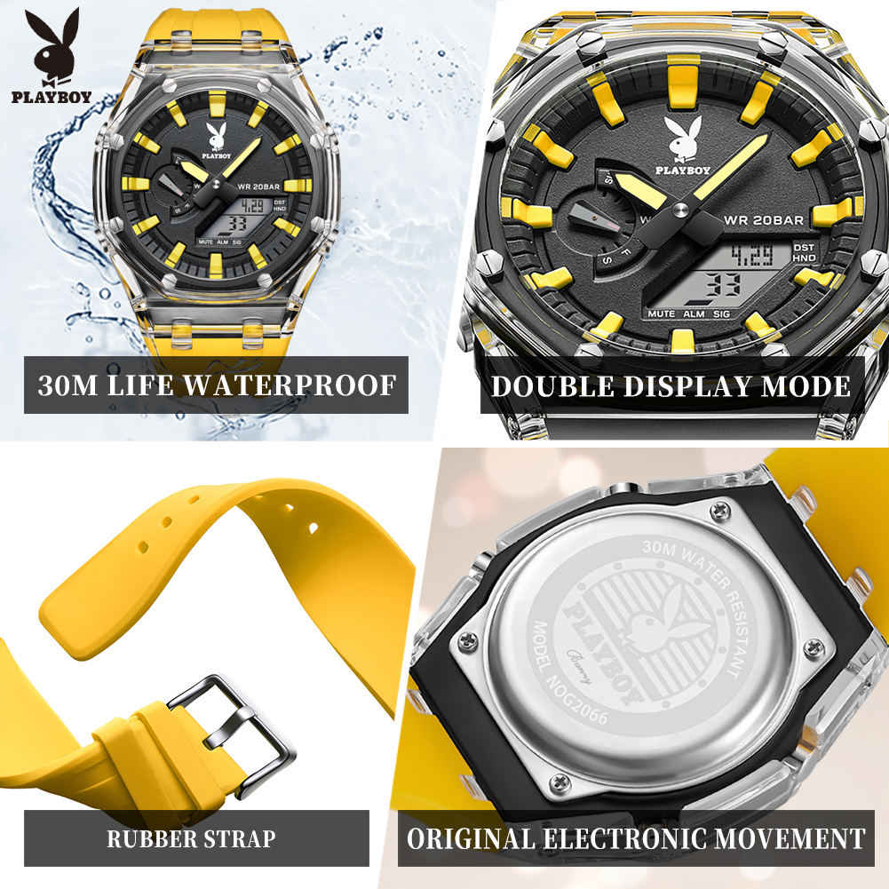 PLAYBOY 2066 Brand Original El - Smartwatch Watches For Men Digital recension och pris