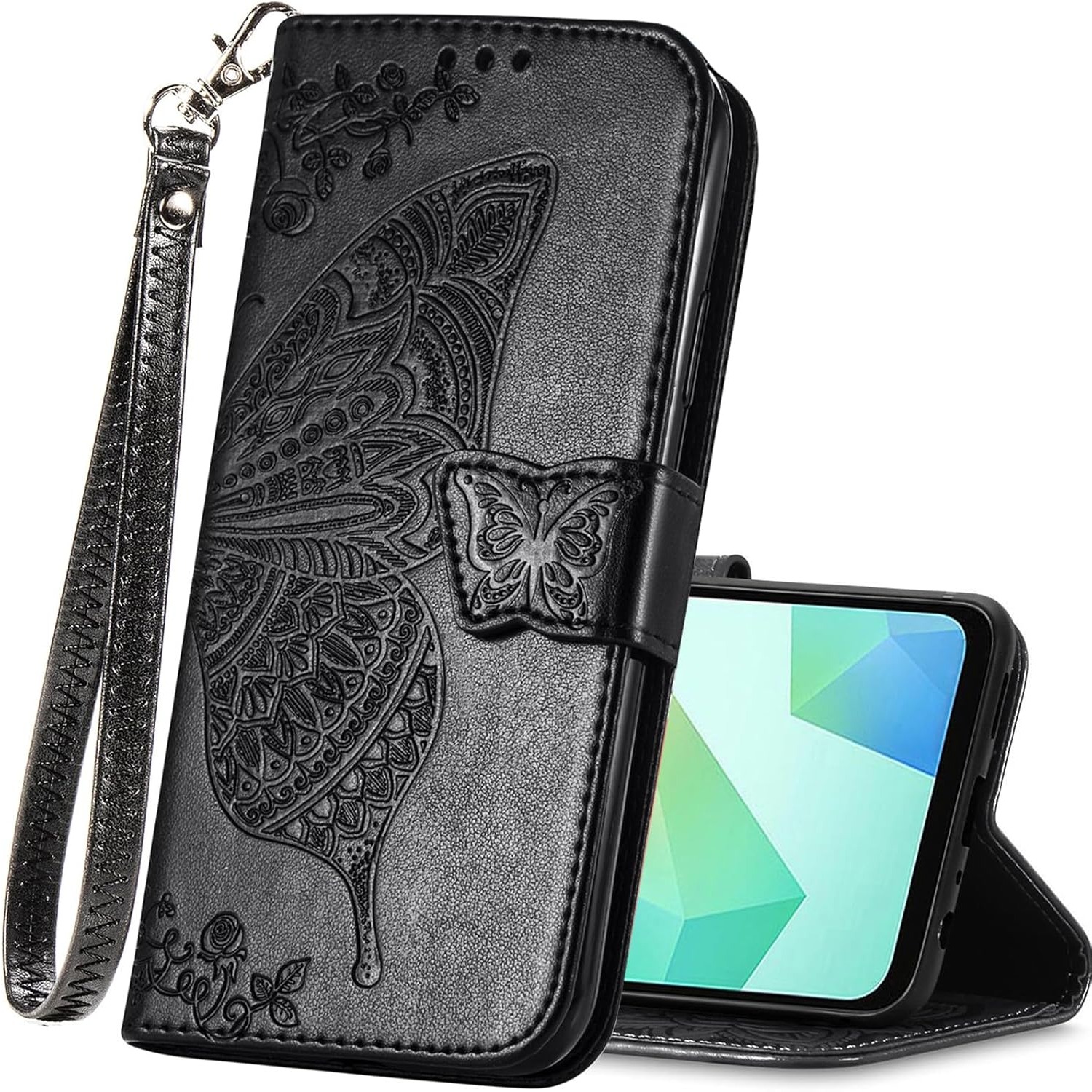 Butterfly Texture Flip Wallet  - Samsung Galaxy Strap recension och pris