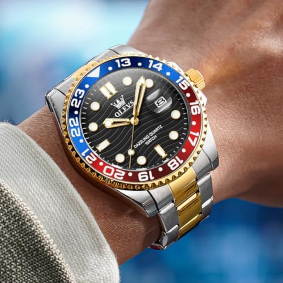 OLEVS Watch Men Luxury Big Fac - Smartwatch Watches For Men Digital recension och pris