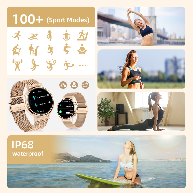 LIGE New Women's Smart Watch A - Smartwatch Angelo Watches recension och pris