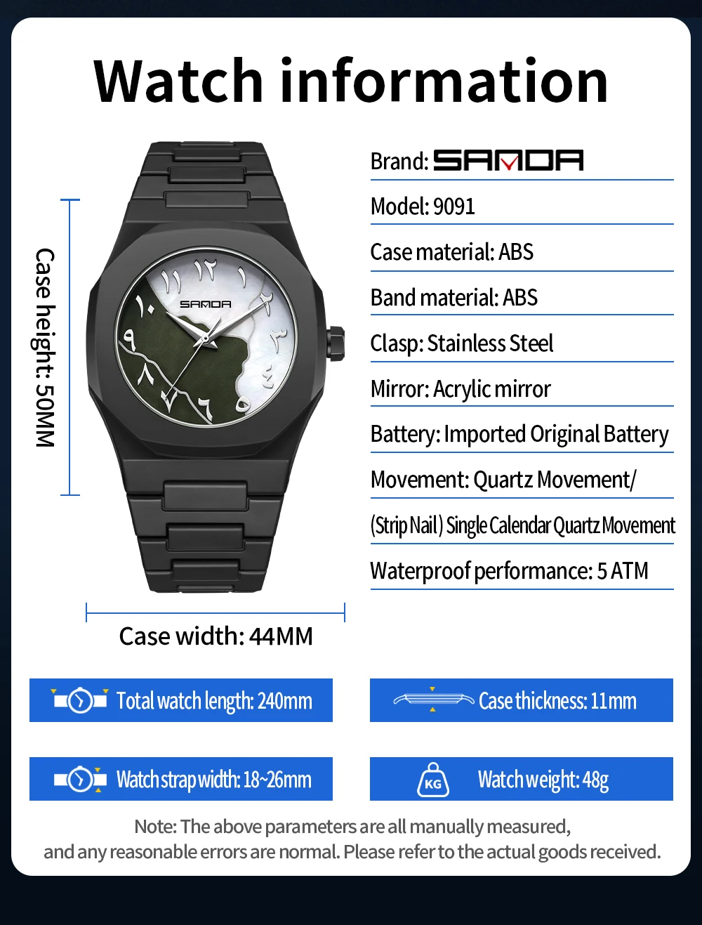 SANDA new fashionable quartz w - Smartwatch New Watches For Men recension och pris