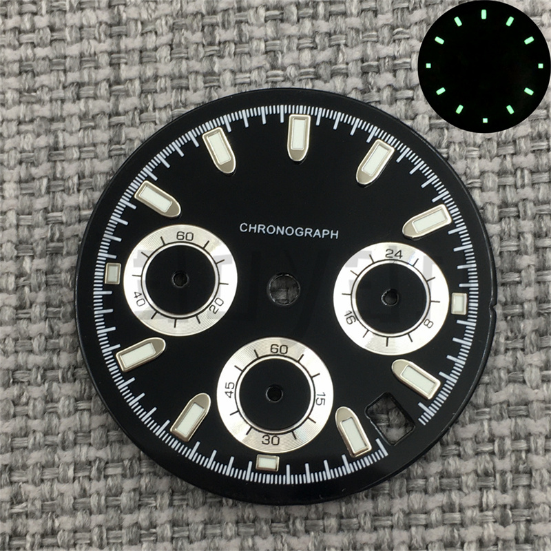 High Quality 30mm VK63  Watch  - Luminous Dial Face recension och pris