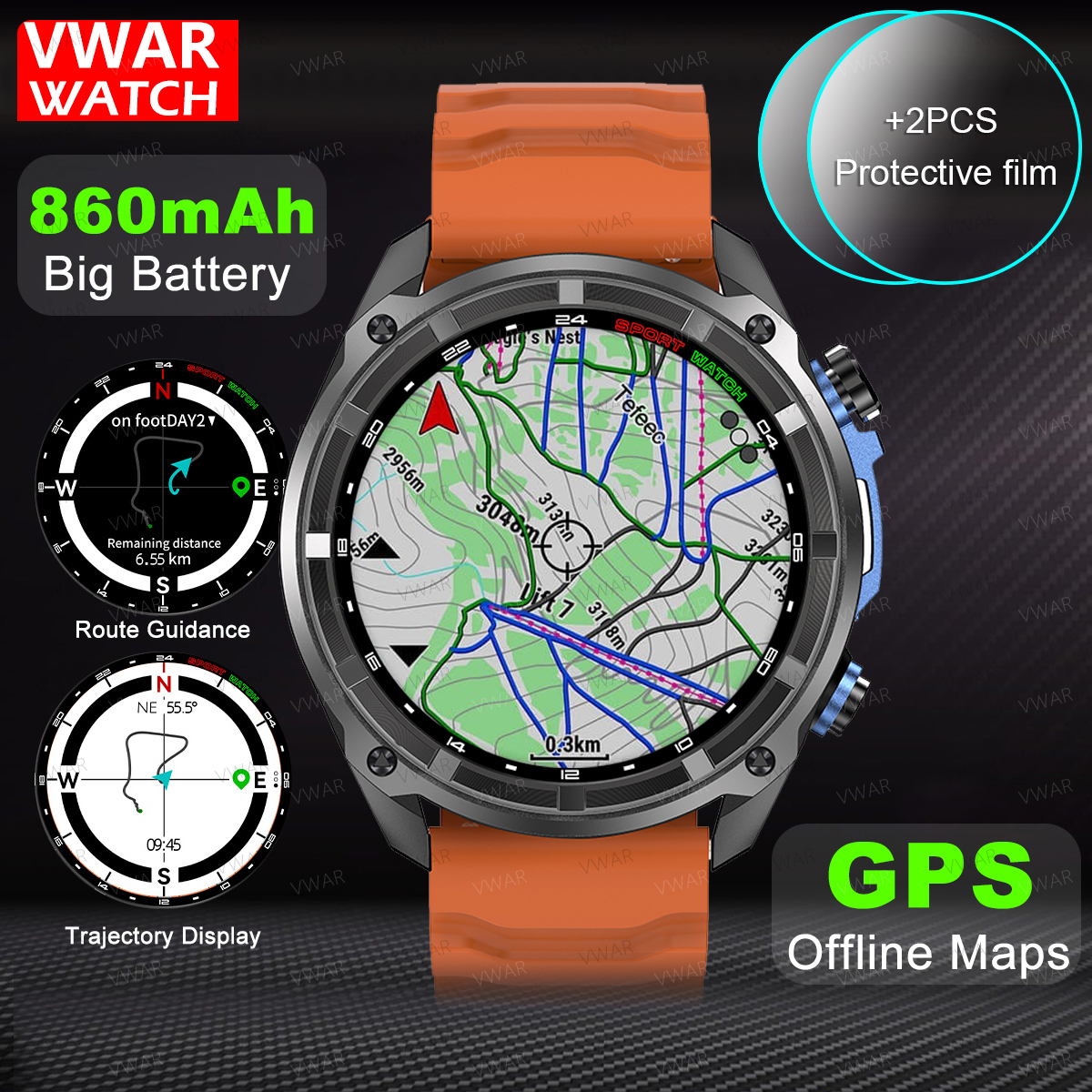 2025 NEW GPS Smart Watch with  - Watch Vs Smartwatch recension och pris