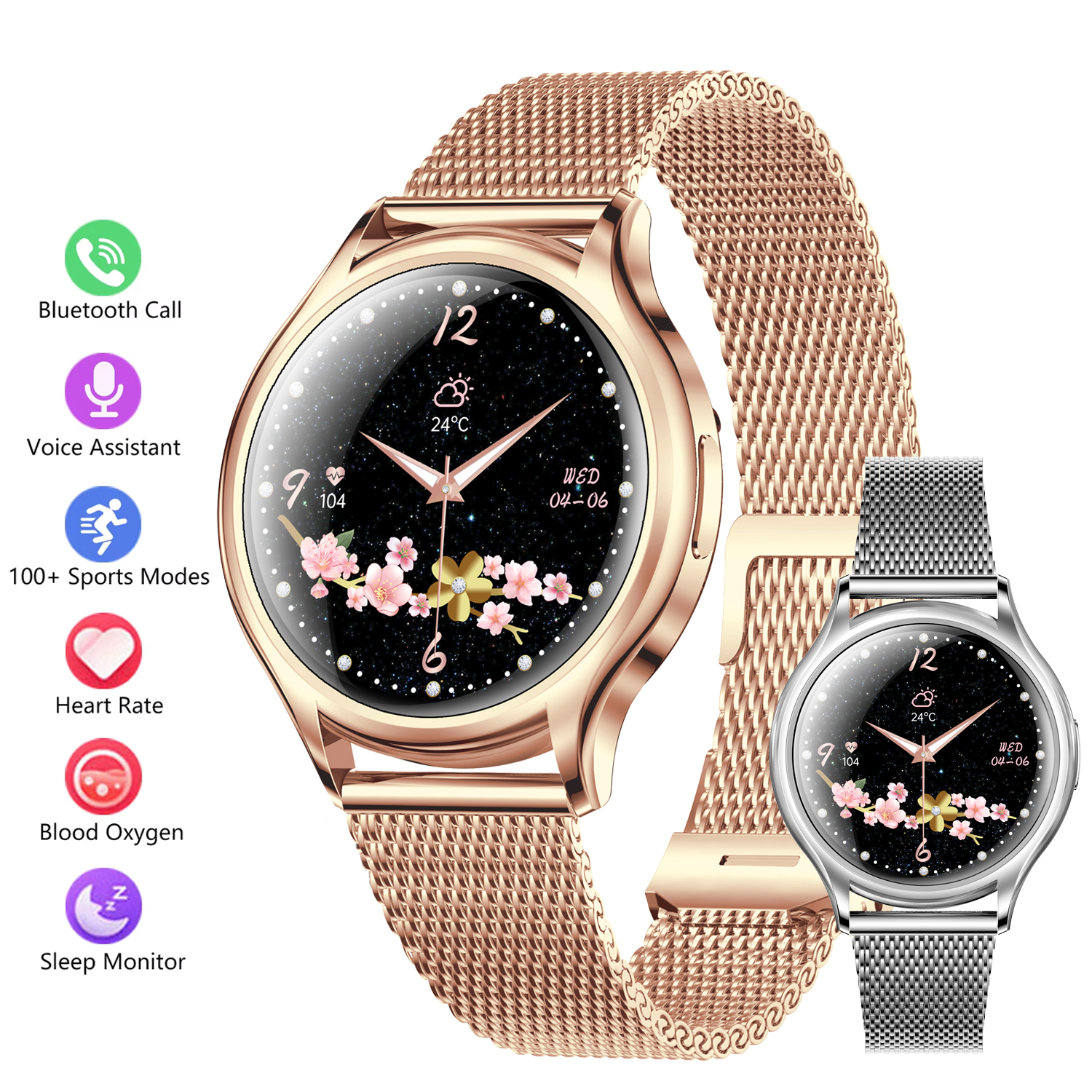 Women's Smart Watch Sleep Heal - Smartwatch Angelo Watches recension och pris