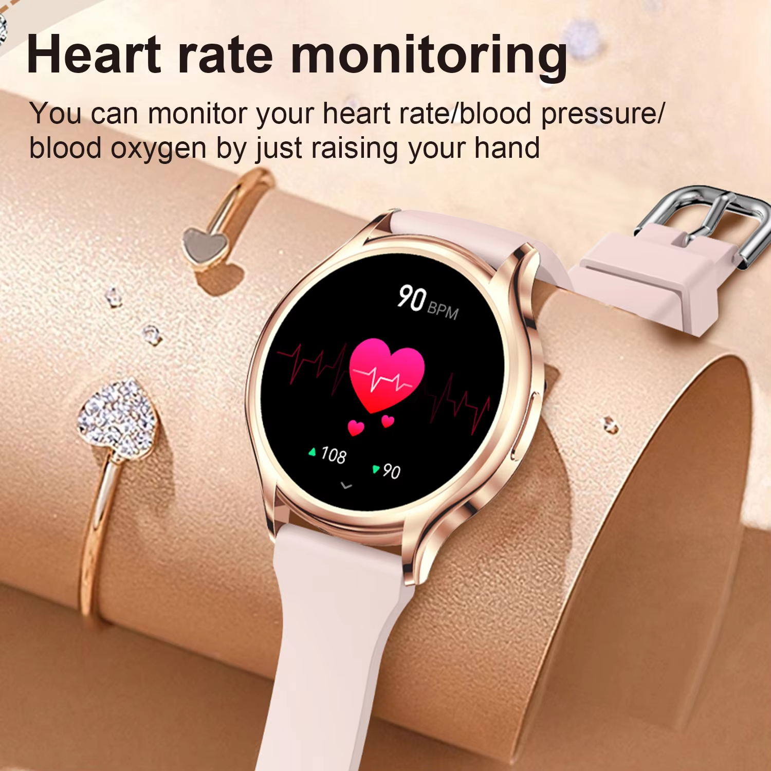 Women's Smart Watch Sleep Heal - Smartwatch Angelo Watches recension och pris